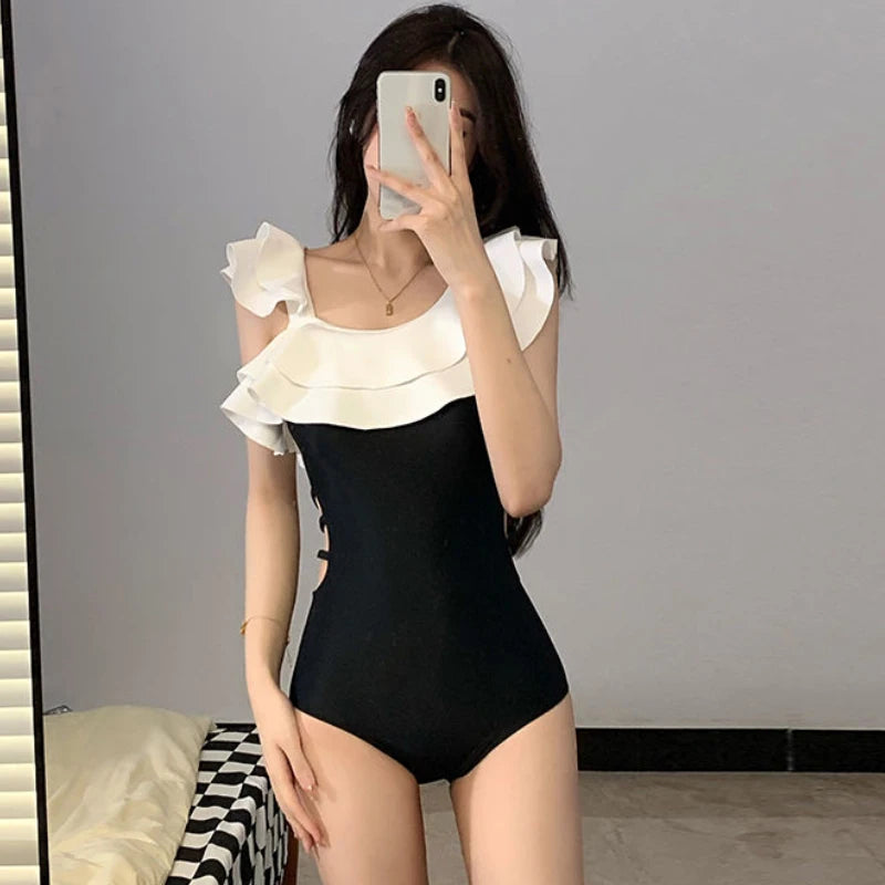 Conjunto de Bikini para mujer, traje de baño de estilo coreano