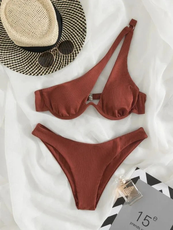 Bikinis sexys, trajes de baño recortados para mujer